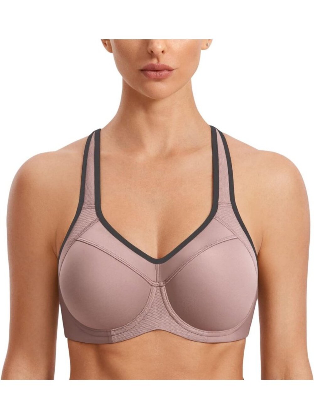 Full Support Racerback Sports Bra for Women - Comfortable, Moisture-Wicking